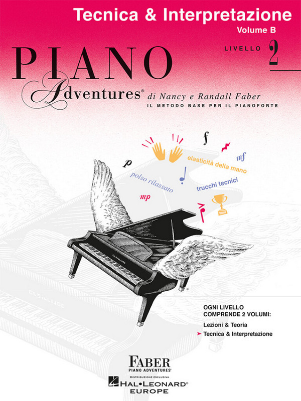 Piano Adventures: Tecnica & Interpret.azioneLivello 2&nbsp;&nbsp;for piano&nbsp;&nbsp;Text italienisch