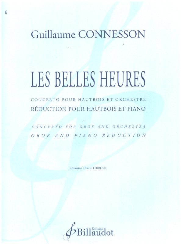 Les Belles Heures&nbsp;&nbsp;pour hautbois et orchestre&nbsp;&nbsp;réduction pour hautbois et piano