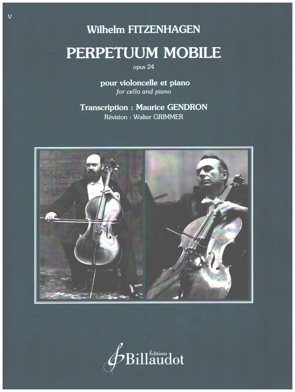 Perpetuum Mobile op.24&nbsp;&nbsp;pour violoncelle et piano&nbsp;&nbsp; 