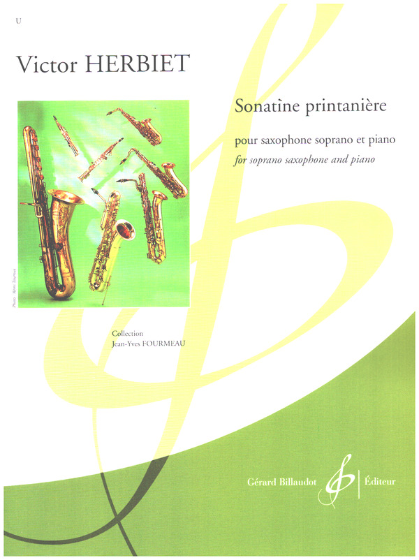 Sonatine printanière&nbsp;&nbsp;pour saxophone soprano et piano&nbsp;&nbsp;
