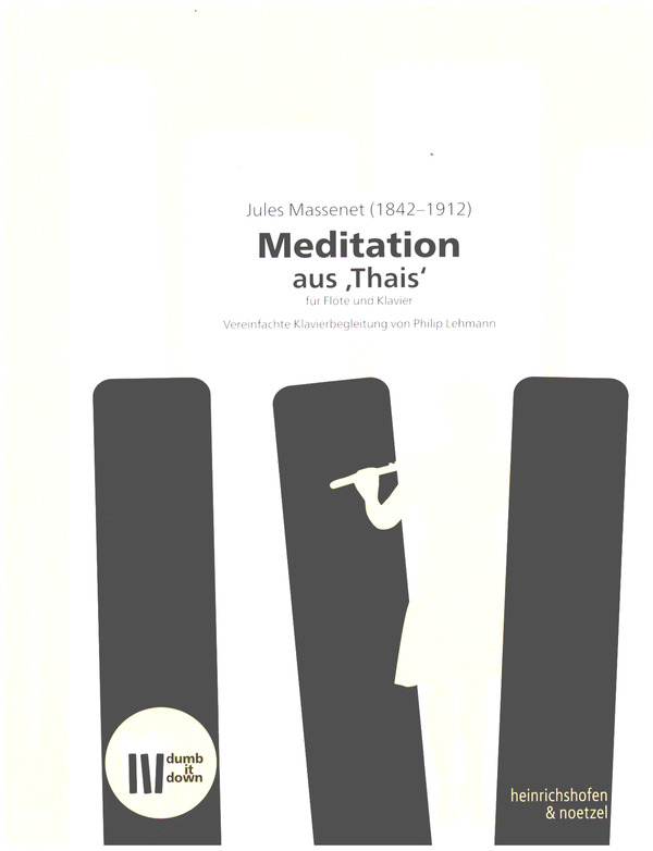 Meditation aus 'Thais'  (+QR-Codes)  für Flöte und Klavier   