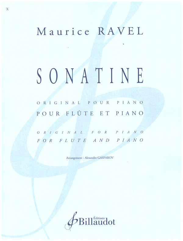 Sonatine&nbsp;&nbsp;pour flute et piano&nbsp;&nbsp; 