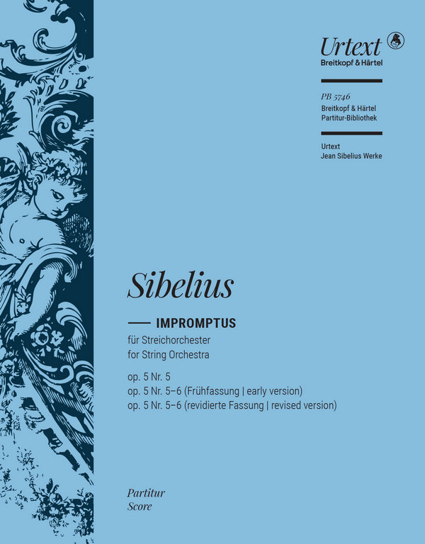 Impromptus op.5 Nr.5 und 6 (Frühfassung und rev.)&nbsp;&nbsp;für Streichorchester&nbsp;&nbsp;Partitur