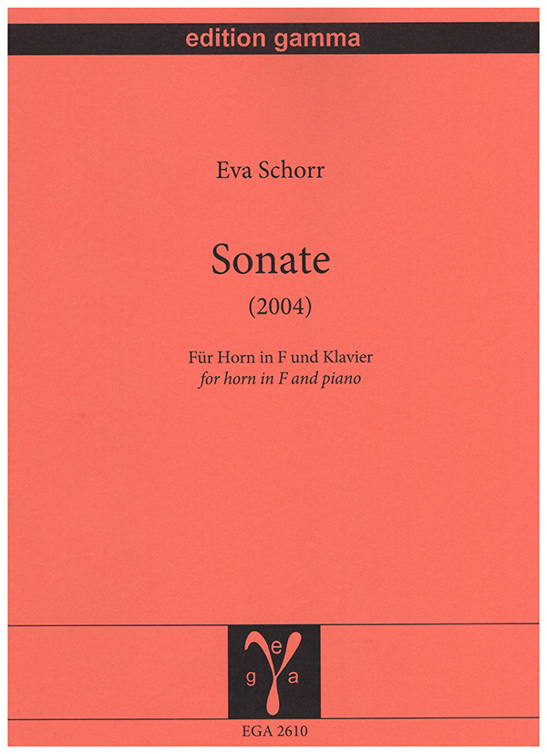 Sonate (2004)  für Horn in F und Klavier  