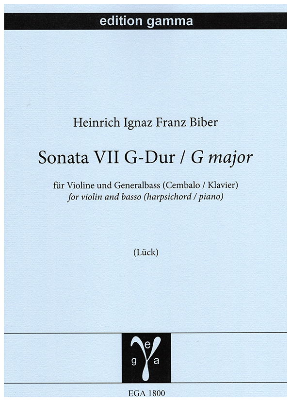 Sonata VII G-Dur  für Violine und Generalbass  