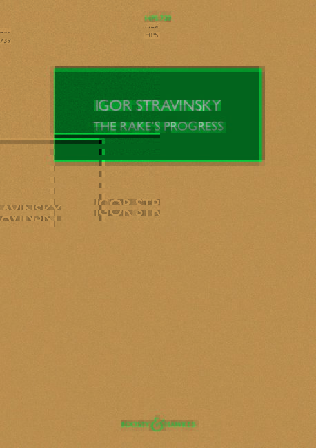 The Rake's Progress&nbsp;&nbsp;for soli, mixed choir and orchestra&nbsp;&nbsp;study score (en)