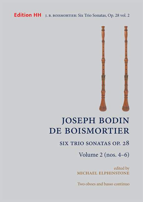 Six Trio Sonatas, Op. 28, vol. 2  two oboes & basso continuo  Full score and  parts