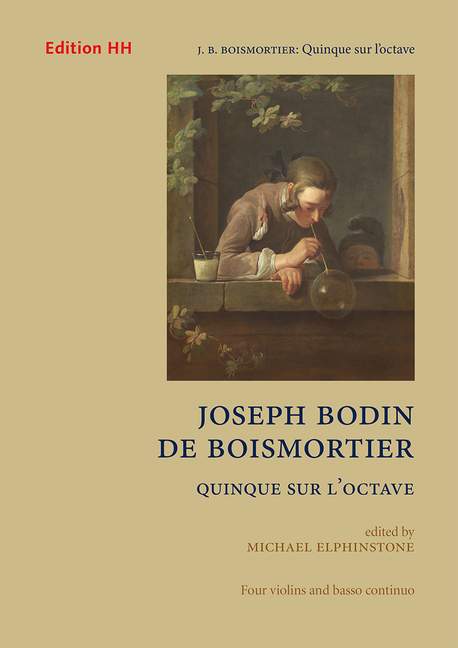 Quinque sur l'octave  four violins and basso continuo  full score and  parts