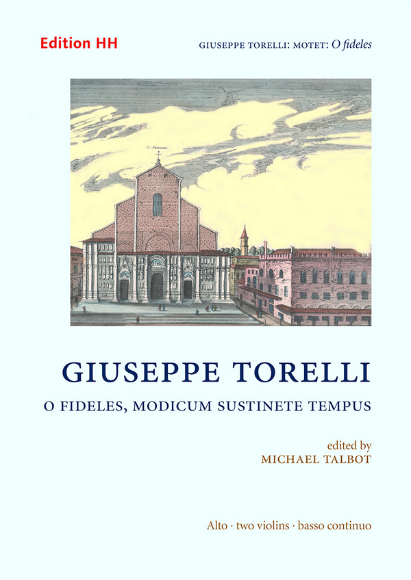Motet: O fideles, modicum sustinete tempus&nbsp;&nbsp;alto, two violins & continuo&nbsp;&nbsp;Full score and parts