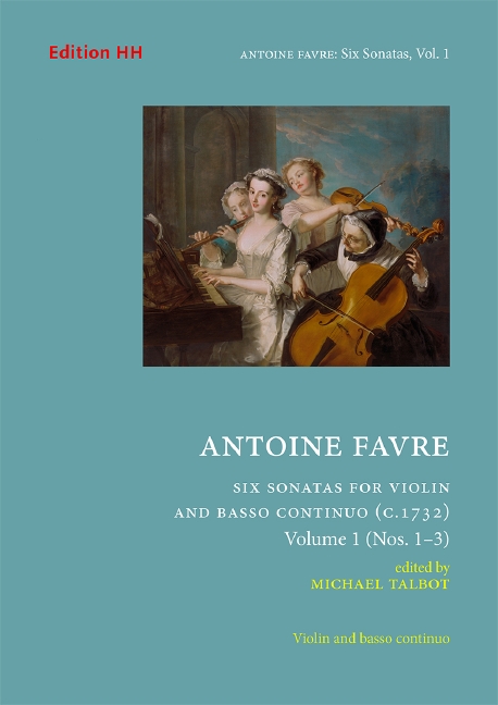 Six Sonatas (c.1732) volume 1&nbsp;&nbsp;violin & basso continuo&nbsp;&nbsp;Full score and parts