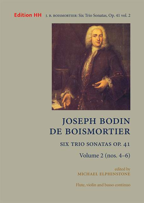 Six Trio Sonatas, Op. 41, vol 2  flute, violin & basso continuo  Full score and  parts