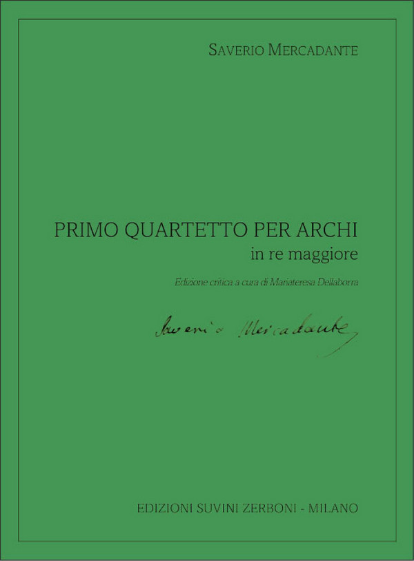 Quartetto per Archi N. 1 in re maggiore  String Quartet  Set