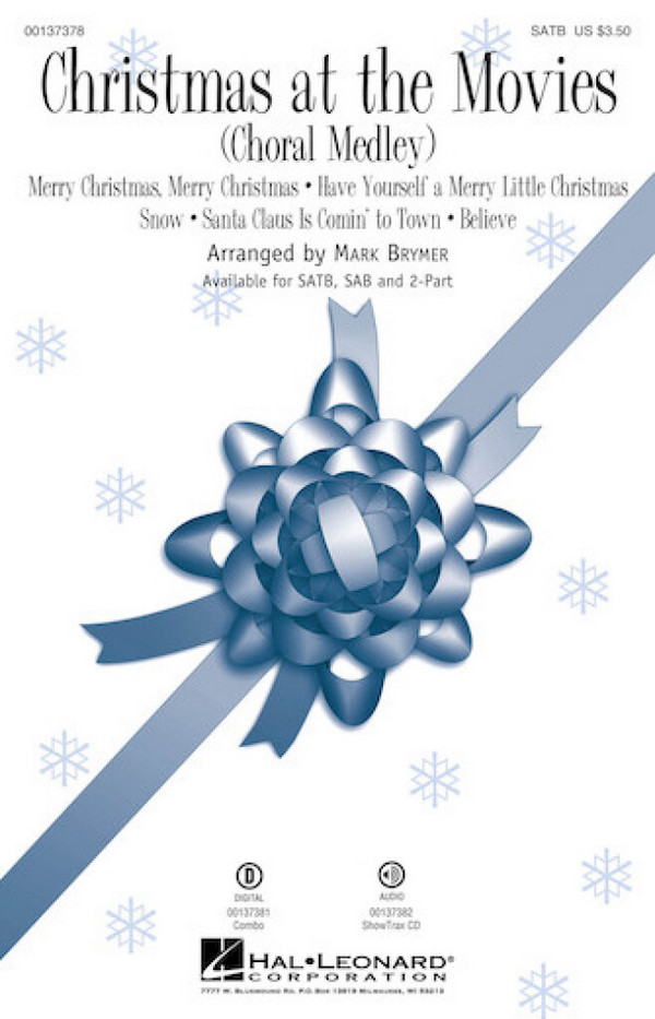 Christmas at the Movies&nbsp;&nbsp;2-Part Choir&nbsp;&nbsp;Choral Score