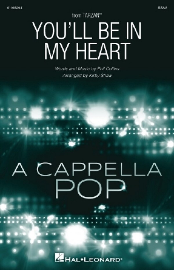You'll Be In My Heart  for female choir (SSAA) a cappella  choral score