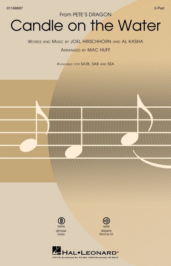 Candle on the Water&nbsp;&nbsp;2-Part Choir&nbsp;&nbsp;Choral Score
