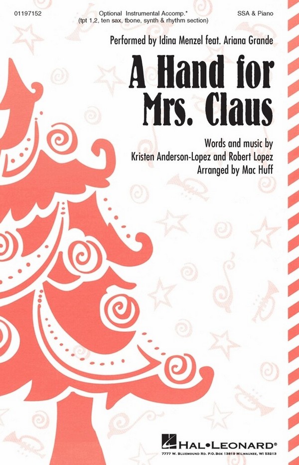 A Hand For Mrs Claus  SSA  Choral Score