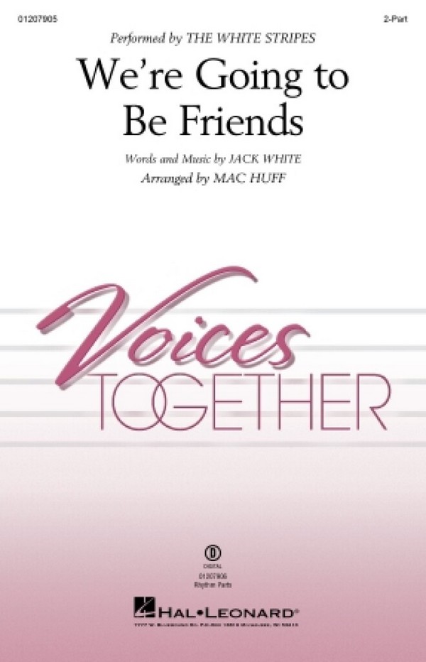 We're Going To Be Friends  2-Part Choir  Choral Score