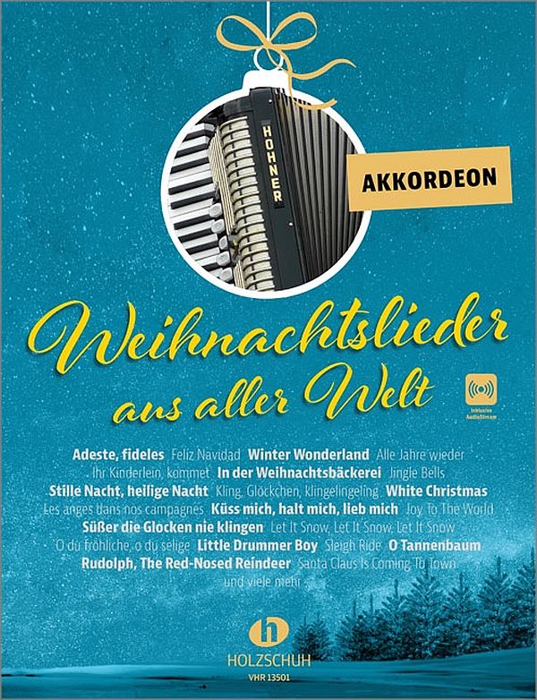 Weihnachtslieder aus aller Welt (+Online Audio)&nbsp;&nbsp;für Akkordeon&nbsp;&nbsp;