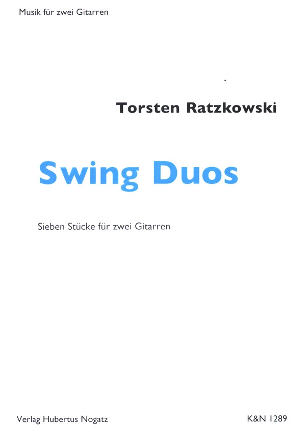 Swing Duos   für 2 Gitarren   Spielpartitur