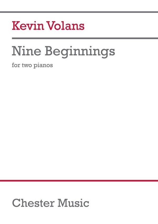 Nine Beginnings  Piano Duet  Book