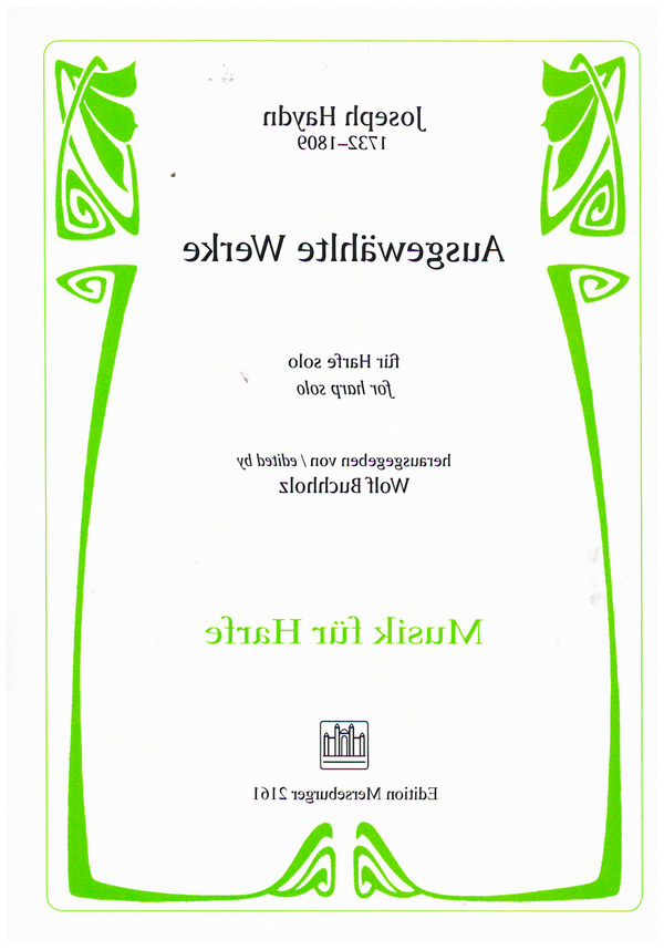 Ausgewählte Werke  für Harfe solo  