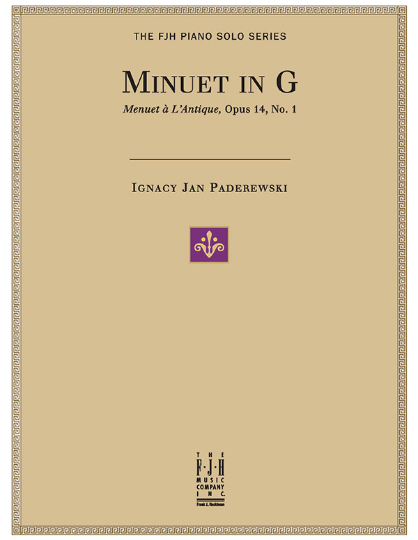 Minuet in G op.14 No. 1 &nbsp;&nbsp;for piano solo&nbsp;&nbsp;