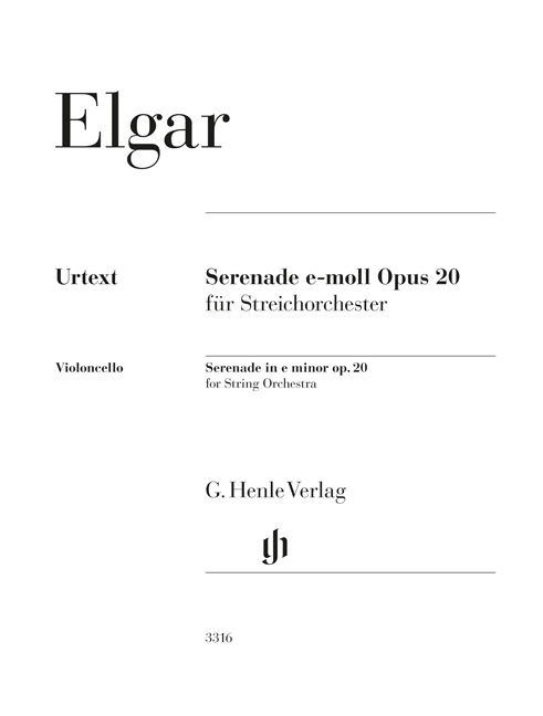 Serenade e-moll op. 20 &nbsp;&nbsp;für Streichorchester&nbsp;&nbsp;Violoncello
