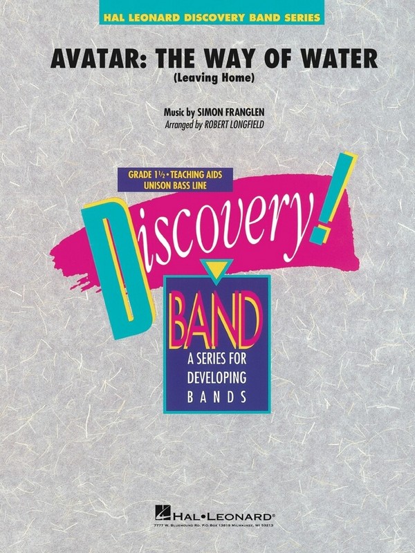 Avatar: The Way of Water&nbsp;&nbsp;for concert band/harmonie&nbsp;&nbsp;score and parts