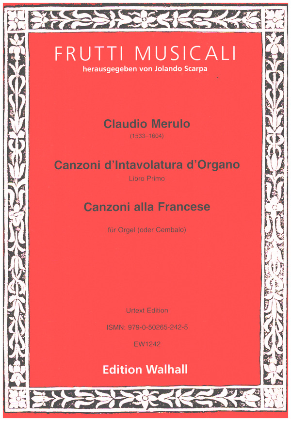 Canzoni d'Intavoltura d'Organo Band 1  für Orgel (oder Cembalo)  
