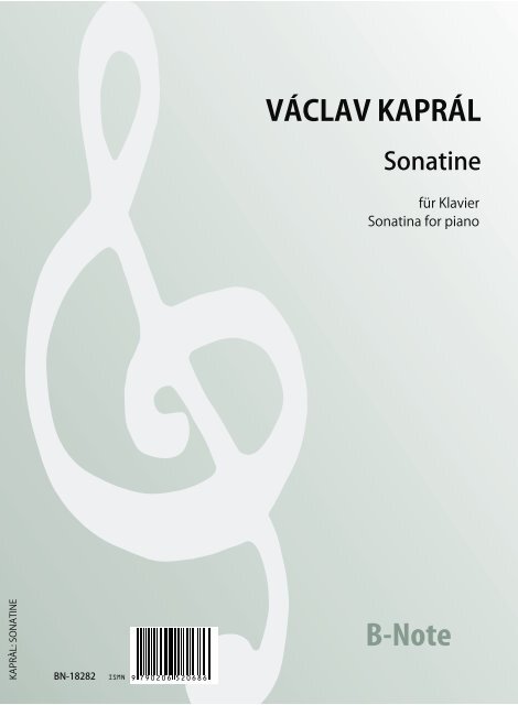 Sonatine für Klavier (1944)  Klavier  Spielnoten