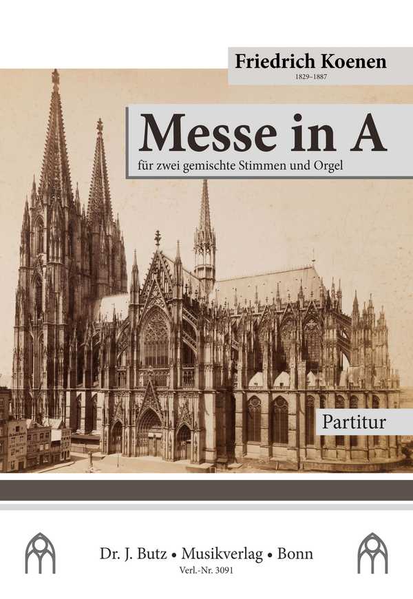 Messe in A  für zwei gemischte Stimmen und Orgel  