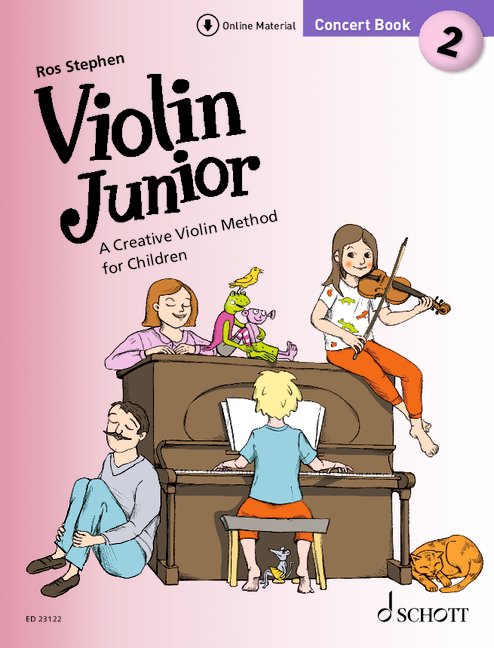 Violin Junior: Concert Book 2  (+Online-Audio)&nbsp;&nbsp;1-2 Violinen und Klavier ad lib.&nbsp;&nbsp;Concert Book 2