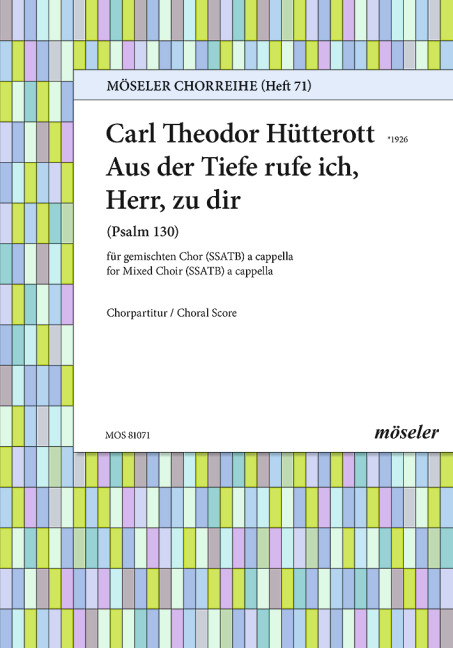 Aus der Tiefe rufe ich, Herr, zu dir  gemischter Chor (SSATB) a cappella  