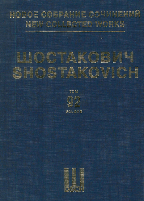 Neue Gesamtausgabe Bd. 092 Volume 92  Gesang und Klavier  Partitur
