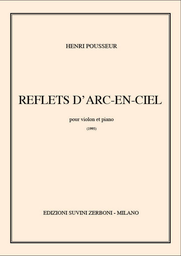 Reflets D'Arc-En-Ciel  Violin and Piano  Score