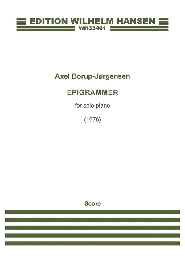 Epigrammer, Op. 87&nbsp;&nbsp;Piano&nbsp;&nbsp;Book