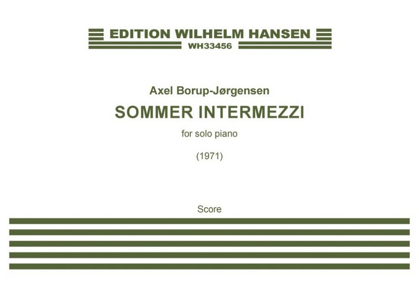 Sommer Intermezzi Op.65&nbsp;&nbsp;Piano&nbsp;&nbsp;Book