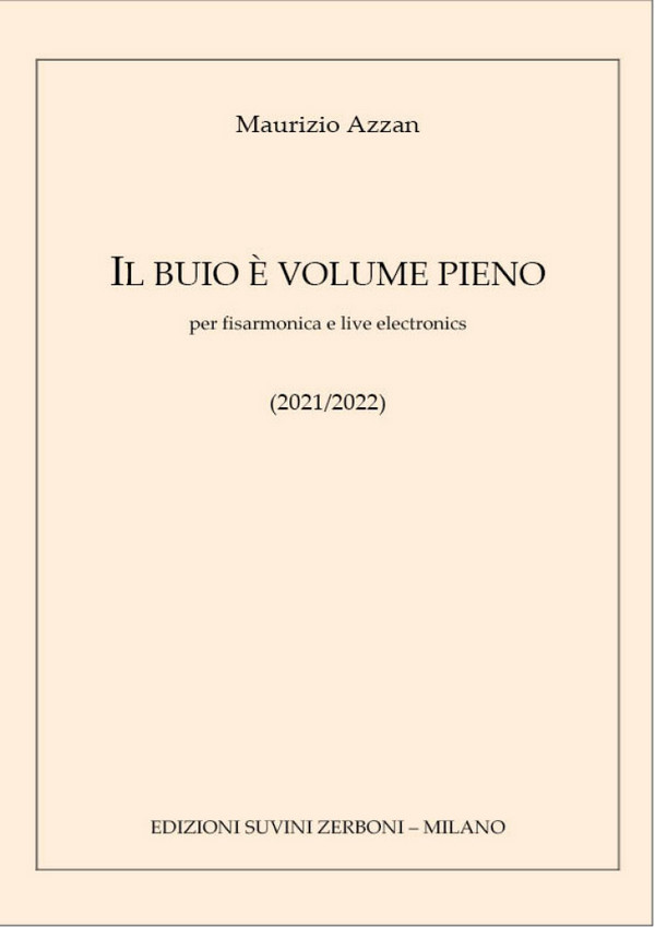 Il buio è volume pieno&nbsp;&nbsp;Accordion and Live Electronics&nbsp;&nbsp;Score