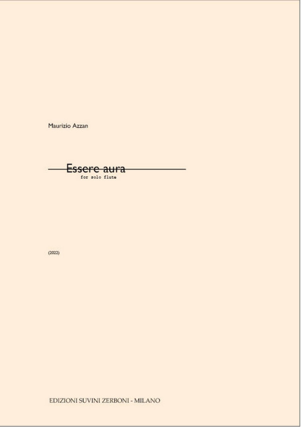 Essere aura&nbsp;&nbsp;Flute&nbsp;&nbsp;Score