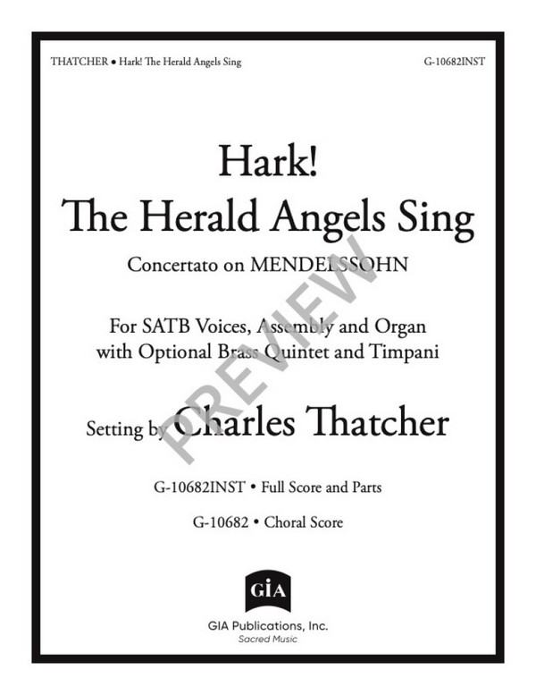 Hark! The Herald Angels Sing&nbsp;&nbsp;SATB and Ensemble&nbsp;&nbsp;Set
