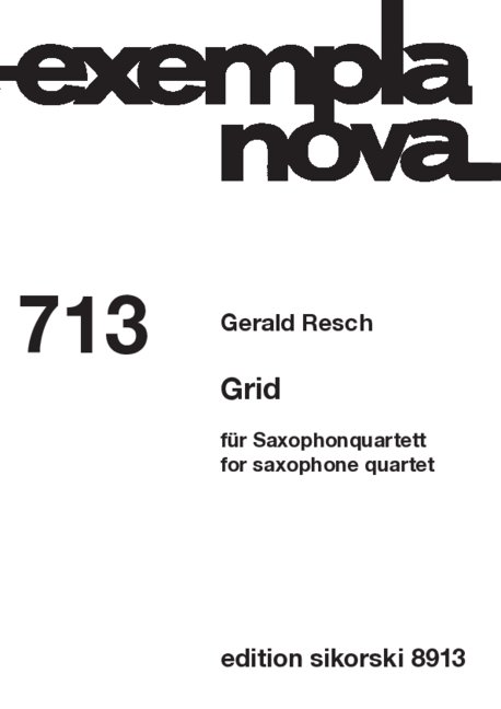 Grid  4 Saxophone (SATBar)  Partitur