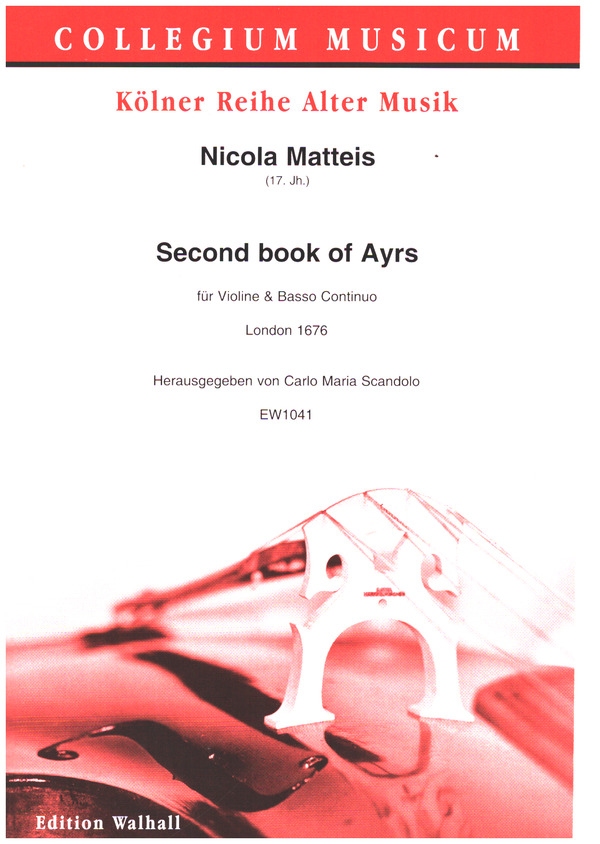  Second book of Airs   für Violine und Basso Continuo  