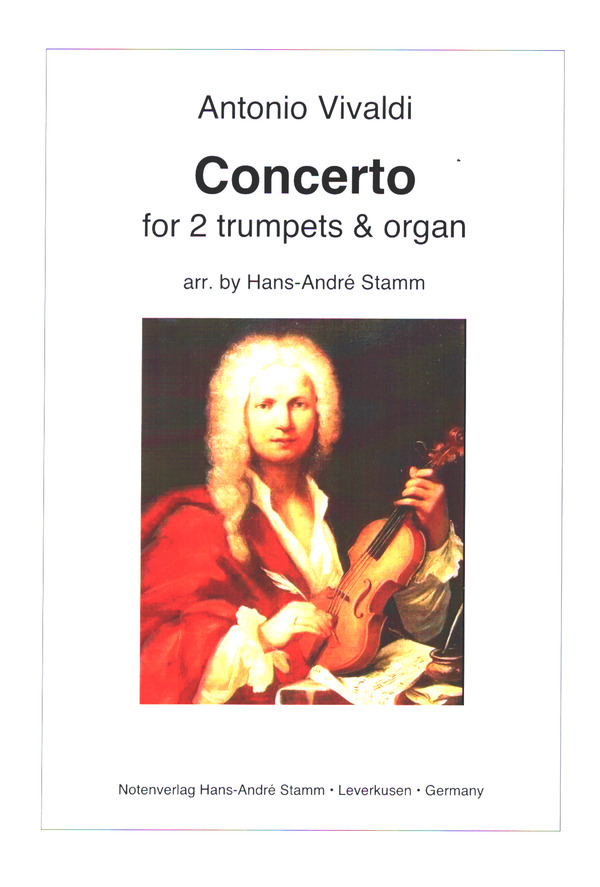 Concerto  for 2 trumpets and organ  score and parts