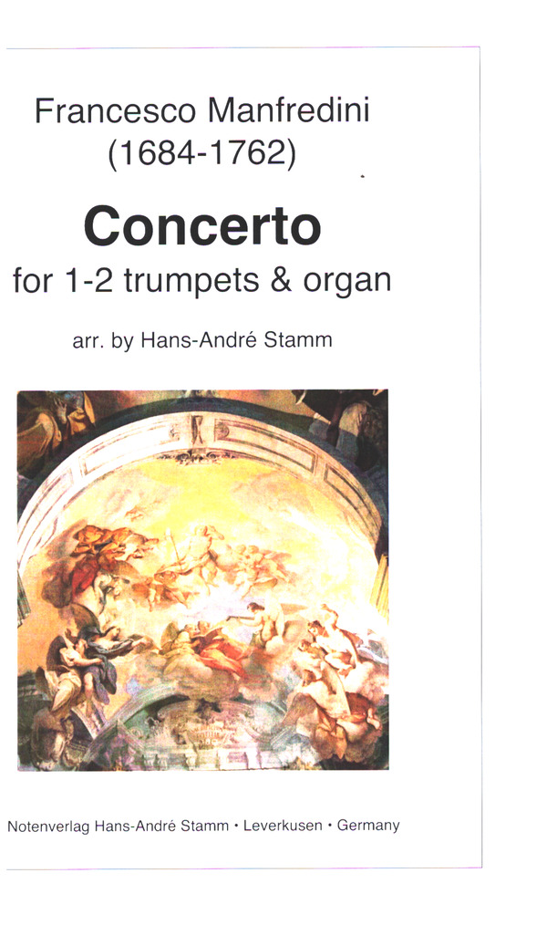 Concerto  for 1-2 trumpets and organ  score and parts