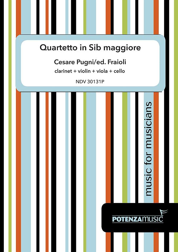 Quartetto in Sib maggiore  for clarinet, violin, viola and violoncello  score and parts