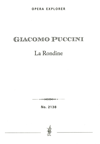 La Rondine  &nbsp;&nbsp;Opera in three acts&nbsp;&nbsp;full score (it)