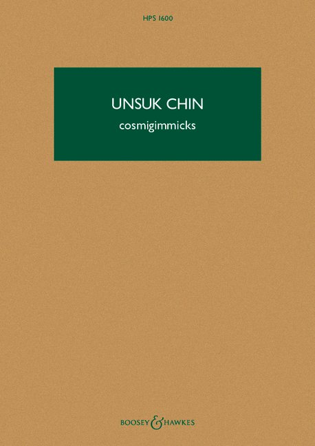 Cosmigimmicks &nbsp;&nbsp;für Trompete, Schlagwerk, Mandoline, Git, Harfe, präp. Klavier, Violine&nbsp;&nbsp;Studienpartitur