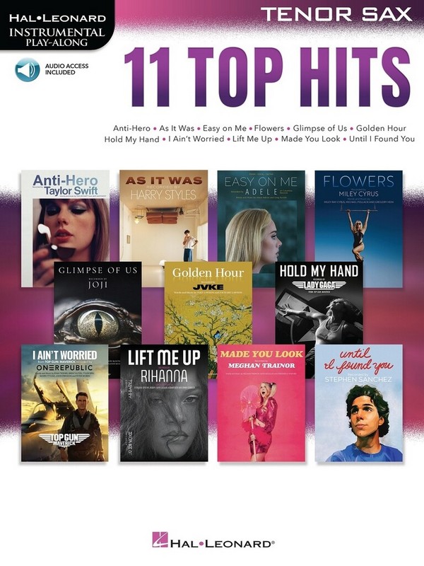 11 Top Hits for Tenor Sax (+Online-Audio)  for tenor saxophone   