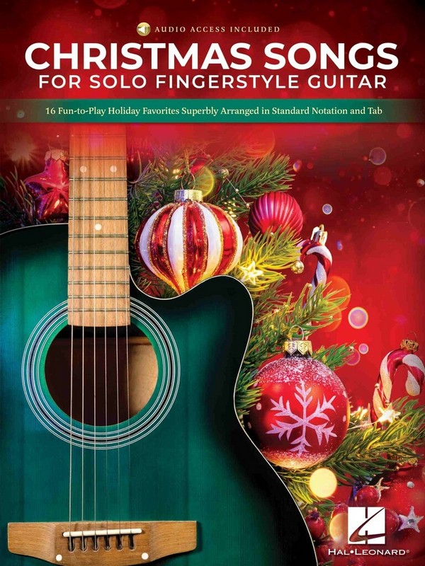 Christmas Songs (+Online-Audio)&nbsp;&nbsp;for solo fingerstyle guitar&nbsp;&nbsp; 
