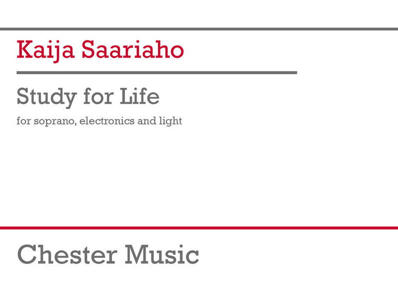 Study for Life&nbsp;&nbsp;Soprano, Electronics and Light&nbsp;&nbsp;Studyscore